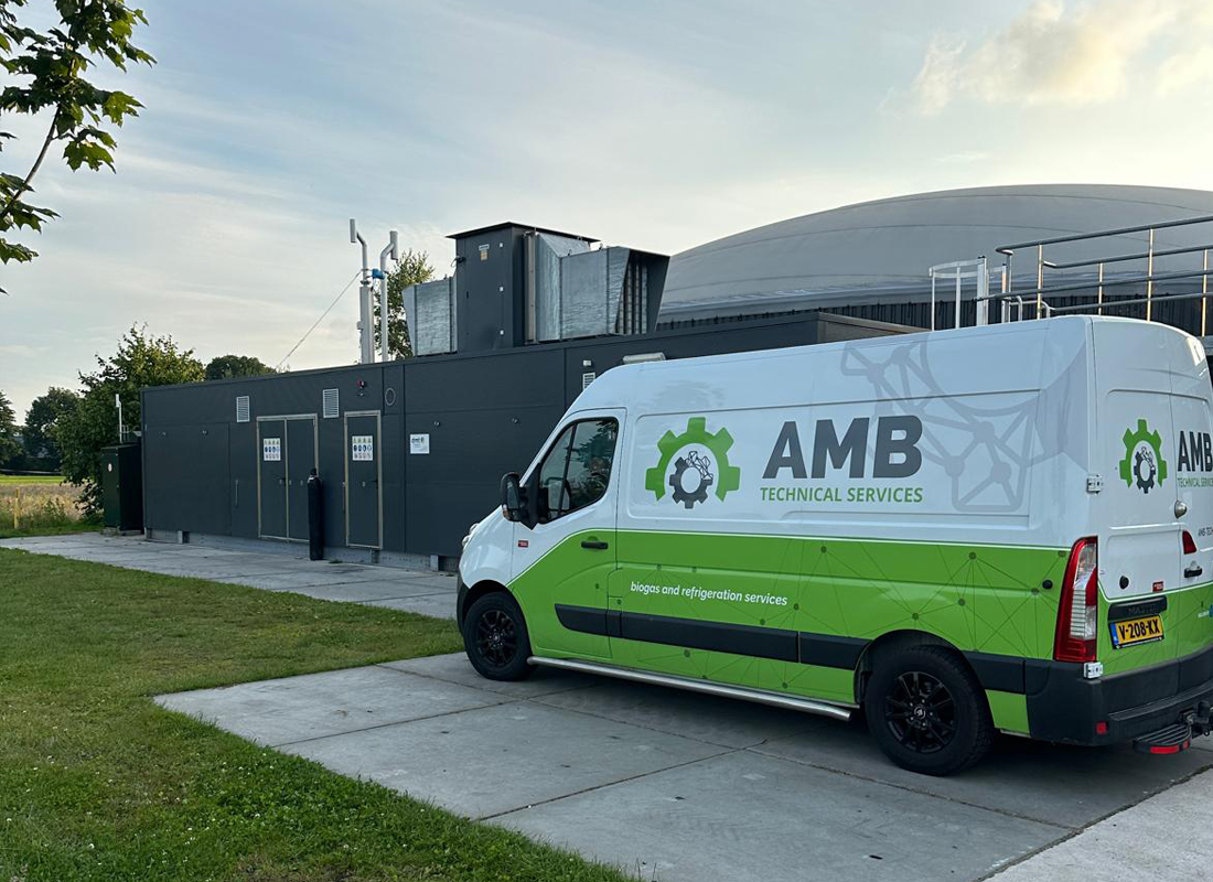 AMB Technical Services logo voor koeltechniek en biogas installaties